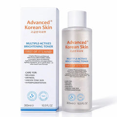 Advanced Korean Skin Multiple-Actives Brightening Toner 300ml (10.5 fl.oz) – First of Its Kind Multi-Action Glow Toner