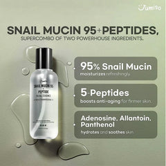 Jumiso Snail Mucin 95 + Peptide Facial Essence, 4.73 fl oz (140 ml)