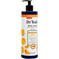 Dr Teal's Moisture Glow & Radiant Body Lotion with Vitamin C & Citrus Oil, 18Fl Oz/532Ml