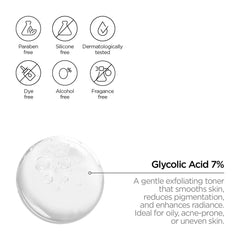 REVOX B77 JUST Glycolic Acid 7% Exfoliating Toner