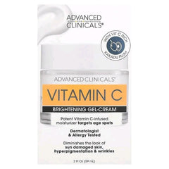 Advanced Clinicals, Vitamin C, Brightening Gel Cream, 2.5 fl oz (74 ml)