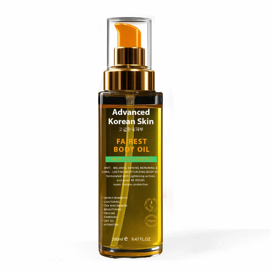 ADVANCED KOREAN SKIN FAIREST BODY OIL 280Ml– Brightening & Glow Enhancing Moisturizing Body Oil