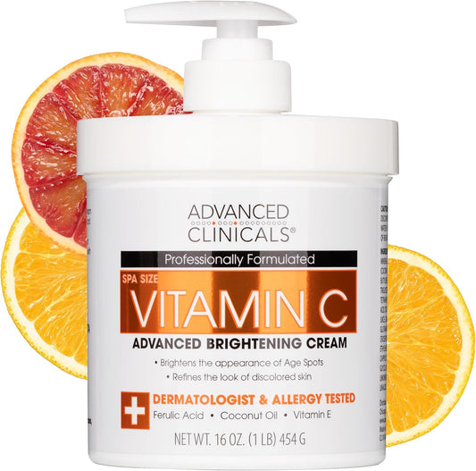 Advanced Clinicals Vitamin C Body Cream 16OZ / 454g