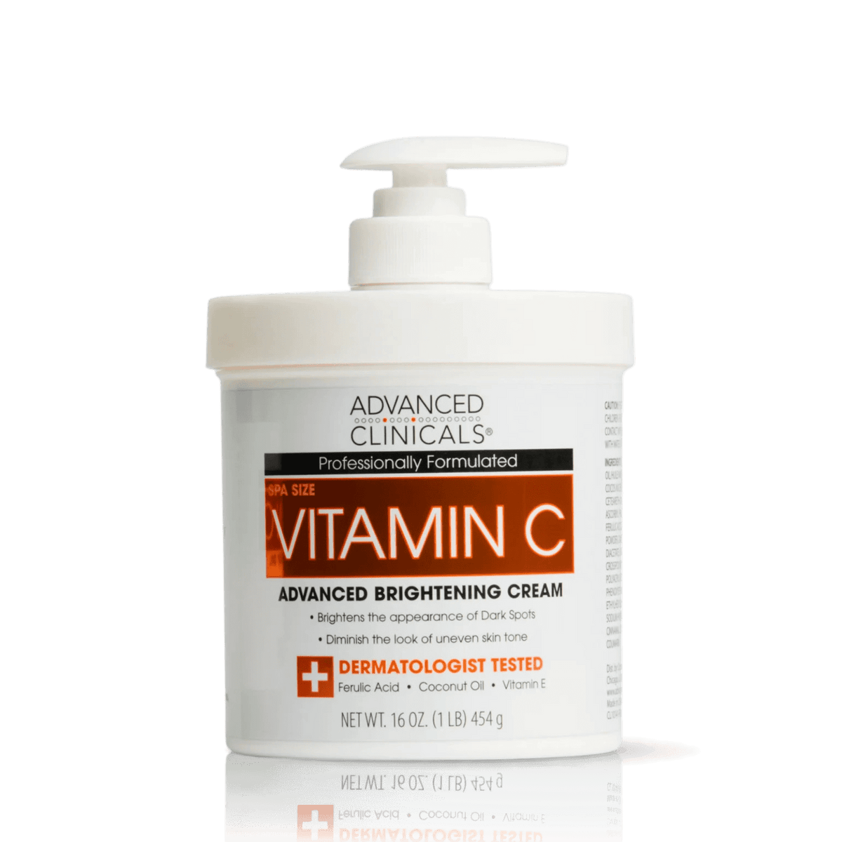 Advanced Clinicals Vitamin C Body Cream 16OZ / 454g