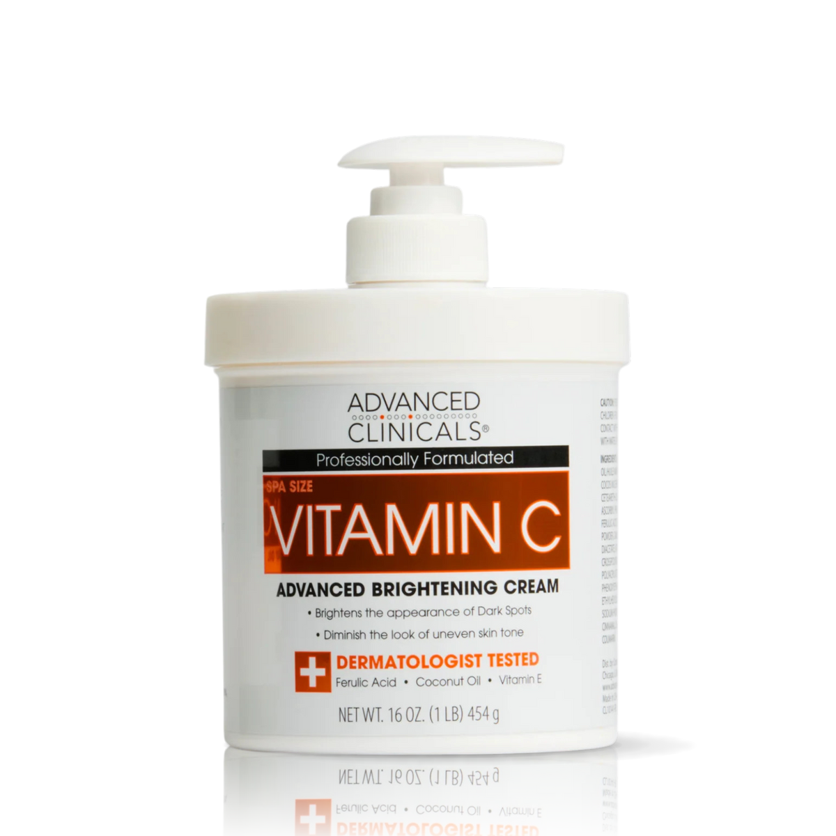 Advanced Clinicals Vitamin C Body Cream 16OZ / 454g