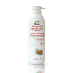 Advanced Korean Skin Bright & Exfoliate Mint Body Gel Wash (WHITE) 1200ML