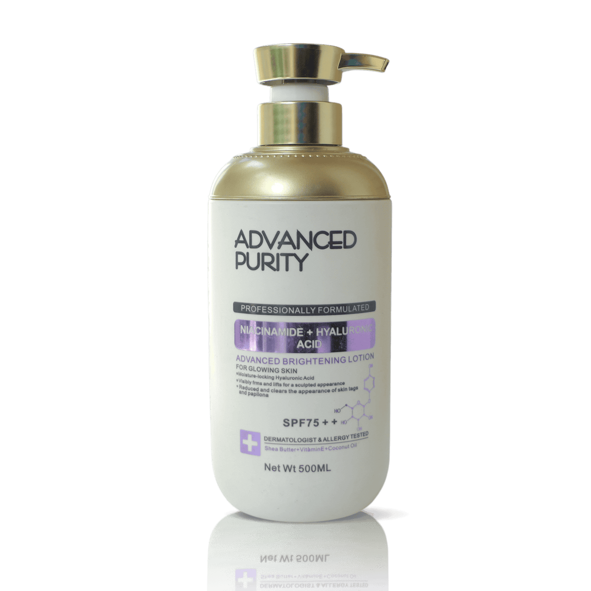 Advanced Purity – Niacinamide + Hyaluronic Acid Brightening Lotion (SPF 75)