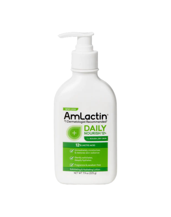 AmLactin Daily Nourish Lotion with 12% Lactic Acid AHA 20 Oz / 567 g