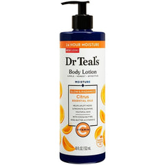Dr Teal's Moisture Glow & Radiant Body Lotion with Vitamin C & Citrus Oil, 18Fl Oz/532Ml