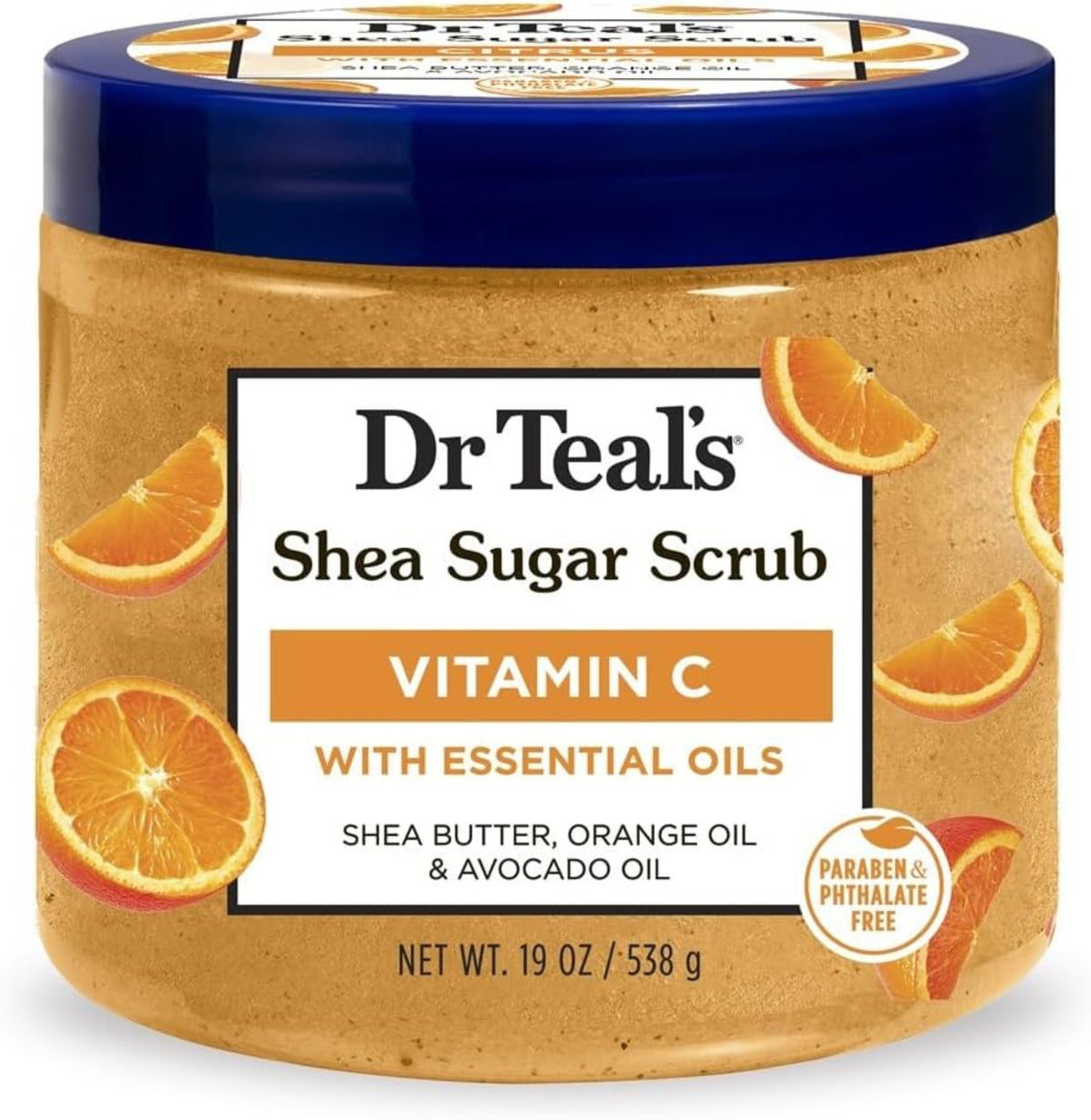 Dr Teals Vitamin C Sugar Scrub 19Oz/ 538Ml