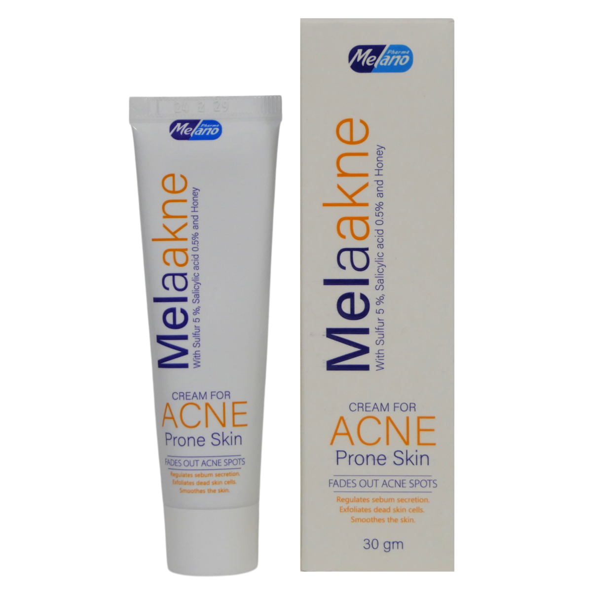 Melano Melaakne Acne Cream, Fades out Acne Spots 30 gm